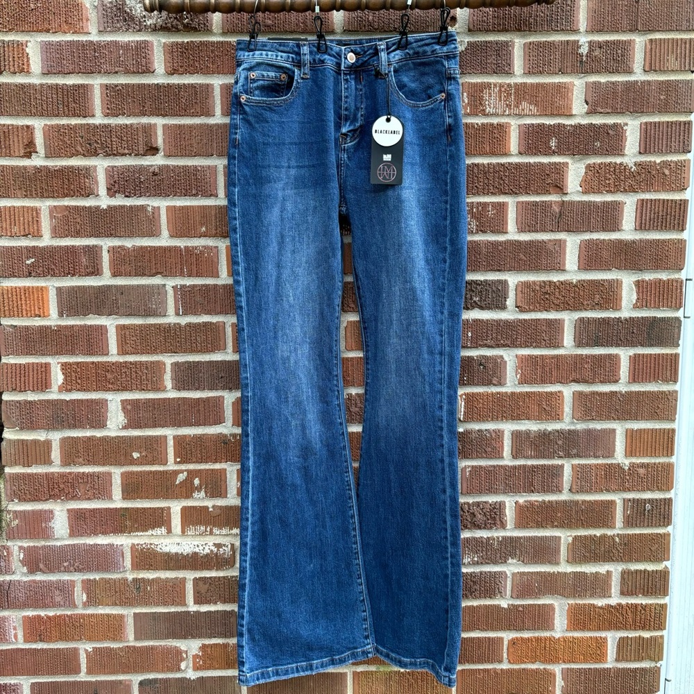 I&M Denim Black Label NWT High Rise Flare Dark Wash Women’s Jeans Size 29